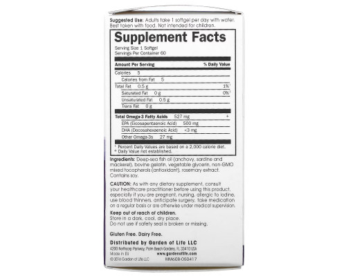 Minami Nutrition PlusEPA Supercritical Omega-3 Fish Oil 500 mg 60 Softgels Minami Nutrition PlusEPA Supercritical Omega-3 Fish Oil 500 mg 60 Softgels