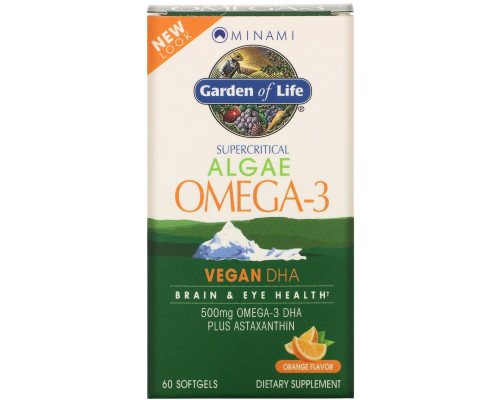 Minami Nutrition Веганская ДГК суперкритическая добавка с Омега-3 со вкусом апельсинов 60 гелевых капсул Minami Nutrition Веганская ДГК суперкритическая добавка с Омега-3 со вкусом апельсинов 60 гелевых капсул