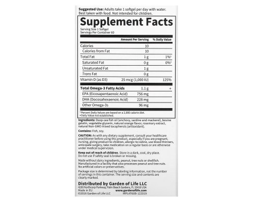 Minami Nutrition MorEPA Platinum Омега-3 и витамин D3 с апельсиновым вкусом 60 гелевых капсул