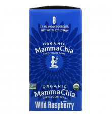 Mamma Chia Органический сок чиа энергетическая закуска дикая малина 8 пачек 3.5 унции (99 г) шт.