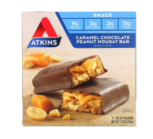 Atkins Advantage Батончик с карамелью шоколадом арахисом и нугой 5 батончиков по 44 г
