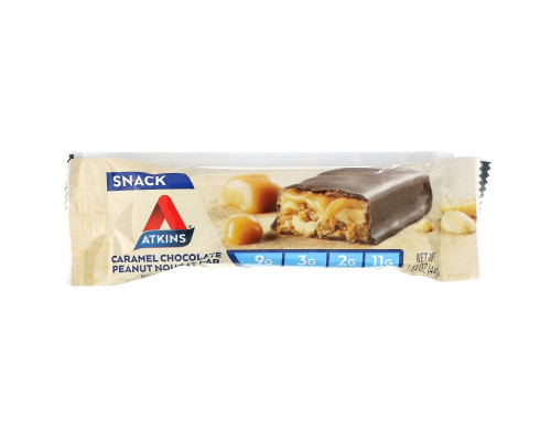 Atkins Advantage Батончик с карамелью шоколадом арахисом и нугой 5 батончиков по 44 г Atkins Advantage Батончик с карамелью шоколадом арахисом и нугой 5 батончиков по 44 г