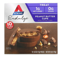Atkins Endulge Арахисовое масло в чашках 5 упаковок 1.2 унций (34 г) каждая