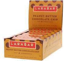 Larabar, Батончики с шоколадной крошкой и арахисовым маслом, 16 батончиков, каждый батончик по 1,6 унций (45 г)