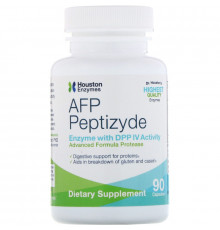 Houston Enzymes Пептизид протеаза с ДПП-4 и целлюлозой 90 капсул