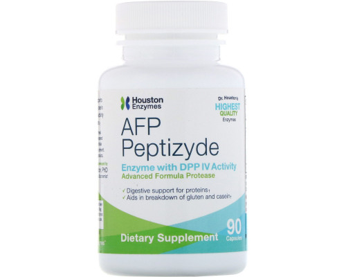 Houston Enzymes Пептизид протеаза с ДПП-4 и целлюлозой 90 капсул Houston Enzymes Пептизид протеаза с ДПП-4 и целлюлозой 90 капсул