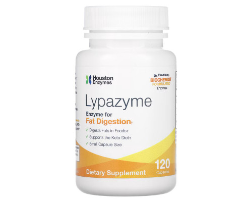 Houston Enzymes Липазим 120 капсул Houston Enzymes Липазим 120 капсул