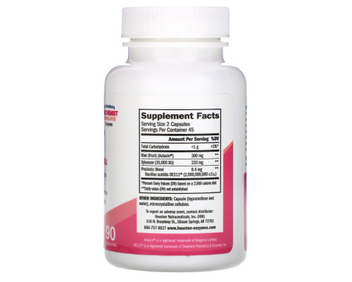 Houston Enzymes, Biomuve, Enzyme + Probiotic, 90 Capsules Houston Enzymes, Biomuve, Enzyme + Probiotic, 90 Capsules