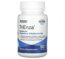 Для пищеварительной системы Houston Enzymes, TriEnza, фермент от непереносимости пищеварительной системы, 60 капсул