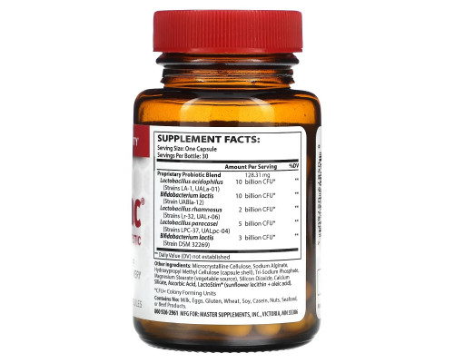 Master Supplements Тералак биорегенерирующий пробиотик 30 капсул Master Supplements Тералак биорегенерирующий пробиотик 30 капсул
