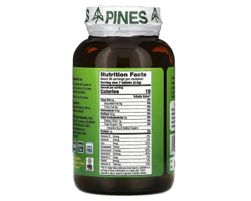 Pines International, Трава пшеницы, 500 мг, 250 таблеток Pines International, Трава пшеницы, 500 мг, 250 таблеток