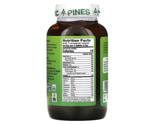 Pines International, Pines, ростки пшеницы, 500 мг, 500 таблеток Pines International, Pines, ростки пшеницы, 500 мг, 500 таблеток