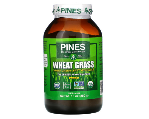 Pines International, Порошок из травы пшеницы, 10 унций (280 г) Pines International, Порошок из травы пшеницы, 10 унций (280 г)