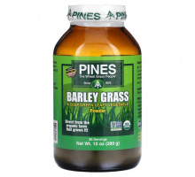 Зелень и зеленые овощи Pines International, Порошок из травы ячменя, 280 г (10 унций)