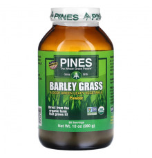 Зелень и зеленые овощи Pines International, Порошок из травы ячменя, 280 г (10 унций)
