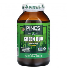 Зелень и зеленые овощи Pines International, Green Duo, порошок, 283,5 г (10 унций)