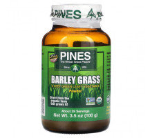 Зелень и зеленые овощи Pines International, Порошок из травы ячменя, 100 г (3,5 унции)