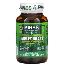 Зелень и зеленые овощи Pines International, Ячменя, 250 таблеток