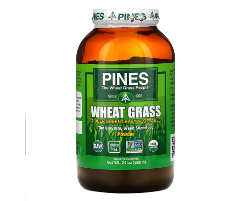 Pines International, Pines, ростки пшеницы, порошок, 24 унции (680 г) Pines International, Pines, ростки пшеницы, порошок, 24 унции (680 г)