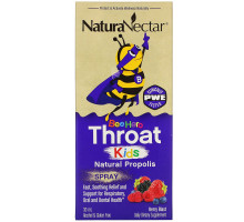 NaturaNectar, Bee Hero Throat Kids, Natural Propolis Spray, Berry Blast, 30 ml