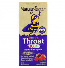 NaturaNectar, Bee Hero Throat Kids, Natural Propolis Spray, Berry Blast, 30 ml