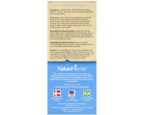 NaturaNectar Nasal Guardian Spray 1.0 fl oz (30 ml) NaturaNectar Nasal Guardian Spray 1.0 fl oz (30 ml)