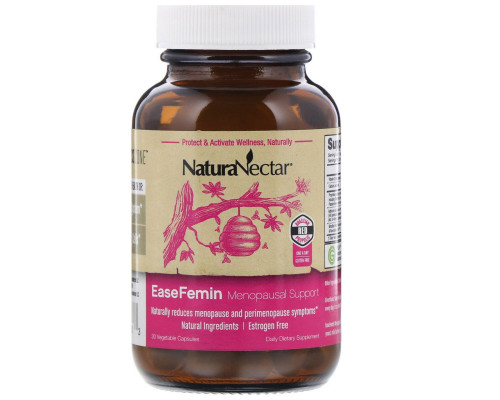 NaturaNectar, EaseFemin, Menopausal Support, 30 Vegetable Capsules NaturaNectar, EaseFemin, Menopausal Support, 30 Vegetable Capsules