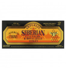 Imperial Elixir Siberian Eleuthero & Royal Jelly Extract Alcohol Free 4000 mg 10 Bottles 0.34 fl oz (10 ml) Each