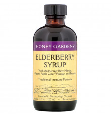Honey Gardens, Сироп из бузины с натуральным медом и прополисом, 120 мл