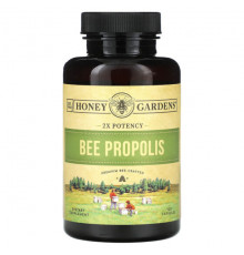 Прополис и пчелиное маточное молочко Honey Gardens, пчелиный прополис, двойная эффективность, 120 капсул