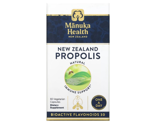 Manuka Health, New Zealand Propolis, 60 Vegetarian Capsules Manuka Health, New Zealand Propolis, 60 Vegetarian Capsules