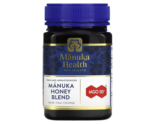 Manuka Health, Мед манука, метиглиоксал 30+, 1,1 фунта (500 г) Manuka Health, Мед манука, метиглиоксал 30+, 1,1 фунта (500 г)