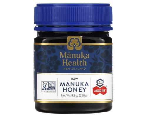 Manuka Health, Raw Manuka Honey, MGO 115+, 8.8 oz (250 g) Manuka Health, Raw Manuka Honey, MGO 115+, 8.8 oz (250 g)