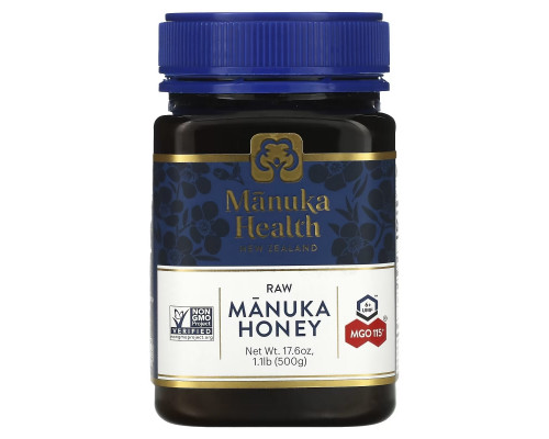 Manuka Health, Raw Manuka Honey, MGO 115+, 1.1 lb (500 g) Manuka Health, Raw Manuka Honey, MGO 115+, 1.1 lb (500 g)