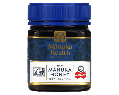 Manuka Health, Raw Manuka Honey, MGO 400+, 8.8 oz (250 g) Manuka Health, Raw Manuka Honey, MGO 400+, 8.8 oz (250 g)