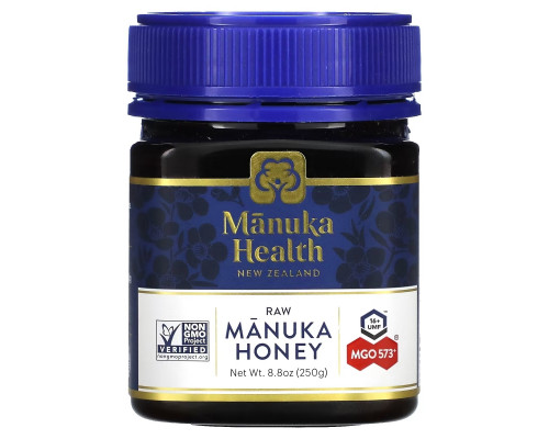 Manuka Health, Мед мануки, MGO 573+, 250 г (8,8 унции) Manuka Health, Мед мануки, MGO 573+, 250 г (8,8 унции)
