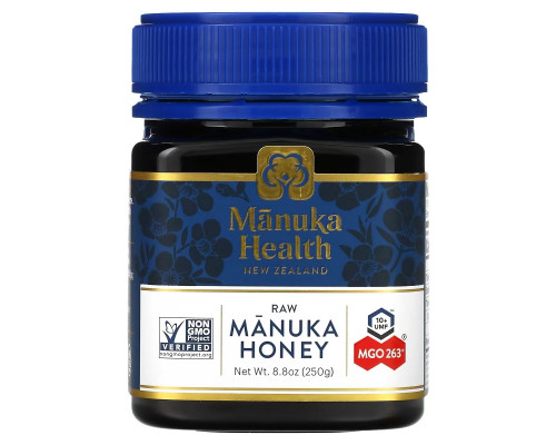 Manuka Health, Raw Manuka Honey, MGO 263+, 8.8 oz (250 g) Manuka Health, Raw Manuka Honey, MGO 263+, 8.8 oz (250 g)