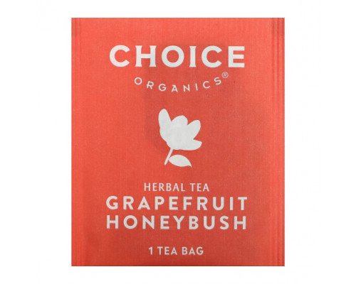 Травяные сборы и чаи Choice Organic Teas, Herbal Tea, грейпфрут и ханибуш, без кофеина, 16 чайных пакетиков, 29 г (1,02 унции) Травяные сборы и чаи Choice Organic Teas, Herbal Tea, грейпфрут и ханибуш, без кофеина, 16 чайных пакетиков, 29 г (1,02 унции)