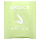 Травяные сборы и чаи Choice Organic Teas, травяной чай, мята и шалфей, без кофеина, 16 чайных пакетиков, 29 г (1,02 унции)