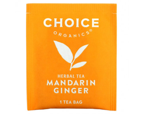 Травяные сборы и чаи Choice Organic Teas, Herbal Tea, мандарин и имбирь, без кофеина, 16 чайных пакетиков, 29 г (1,02 унции) Травяные сборы и чаи Choice Organic Teas, Herbal Tea, мандарин и имбирь, без кофеина, 16 чайных пакетиков, 29 г (1,02 унции)