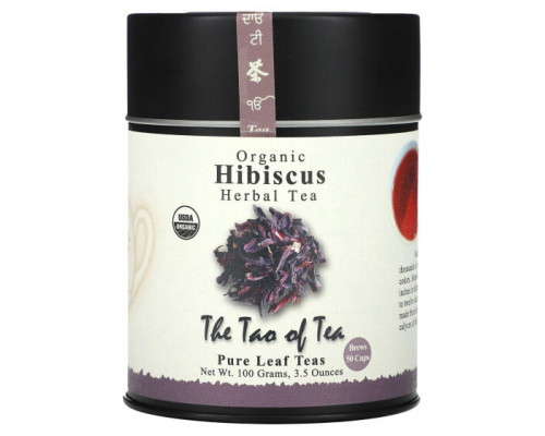 Травяные сборы и чаи The Tao of Tea, органический травяной чай с гибискусом, без кофеина, 100 г (3,5 унции) Травяные сборы и чаи The Tao of Tea, органический травяной чай с гибискусом, без кофеина, 100 г (3,5 унции)