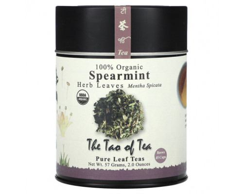 Травяные сборы и чаи The Tao of Tea, Листья 100% органических трав, мята колосистая, 57 г (2 унции) Травяные сборы и чаи The Tao of Tea, Листья 100% органических трав, мята колосистая, 57 г (2 унции)