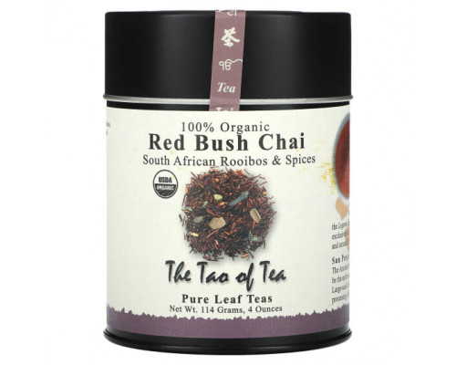 Травяные сборы и чаи The Tao of Tea, 100% органический южноафриканский ройбуш и специи, чай из красного куста, 114 г (4 унции) Травяные сборы и чаи The Tao of Tea, 100% органический южноафриканский ройбуш и специи, чай из красного куста, 114 г (4 унции)