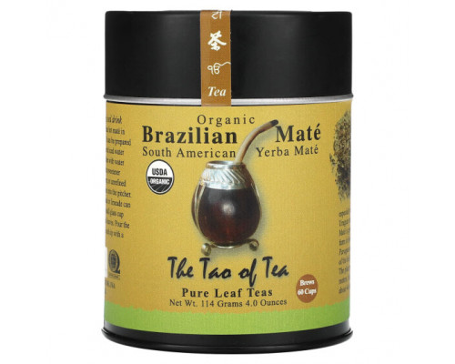 Травяные сборы и чаи The Tao of Tea, Органический южноамериканский йерба мате, бразильский мате, 114 г (4 унции) Травяные сборы и чаи The Tao of Tea, Органический южноамериканский йерба мате, бразильский мате, 114 г (4 унции)