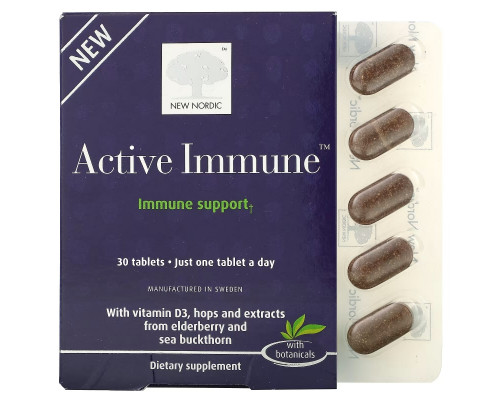 New Nordic, Active Immune, Immune Support, 30 Tablets New Nordic, Active Immune, Immune Support, 30 Tablets
