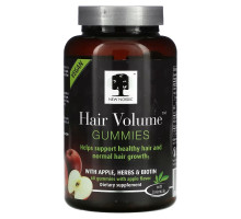 New Nordic, Hair Volume Gummies with Apple, Herbs & Biotin, Apple Flavor, 60 Gummies