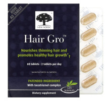 New Nordic US Inc, Hair Gro, 60 капсул