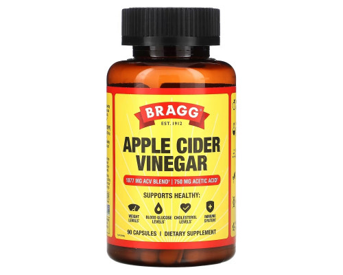 Bragg, Apple Cider Vinegar , 90 Capsules Bragg, Apple Cider Vinegar , 90 Capsules