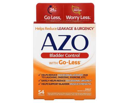 Azo Bladder Control with Go-Less 54 Capsules Azo Bladder Control with Go-Less 54 Capsules