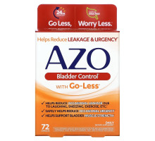 Azo, Контроль мочевого пузыря, со смесью Go-Less, 72 капсулы